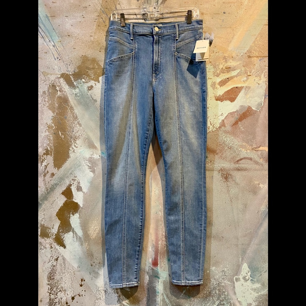 Women’s Blue High-Rise Slim Jeans